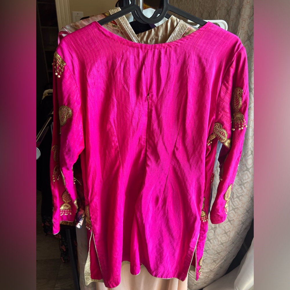 Hot Pink Ethnic shirt - Picture 4 of 4
